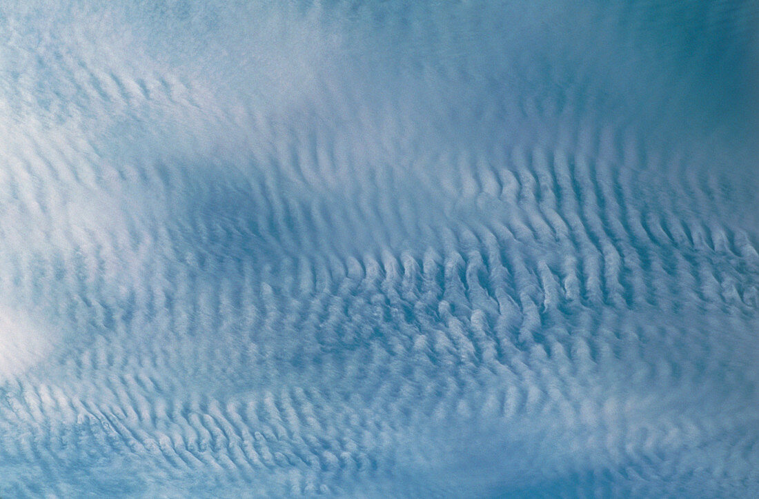 Cirrocumulus clouds forming a Mackerel Sky