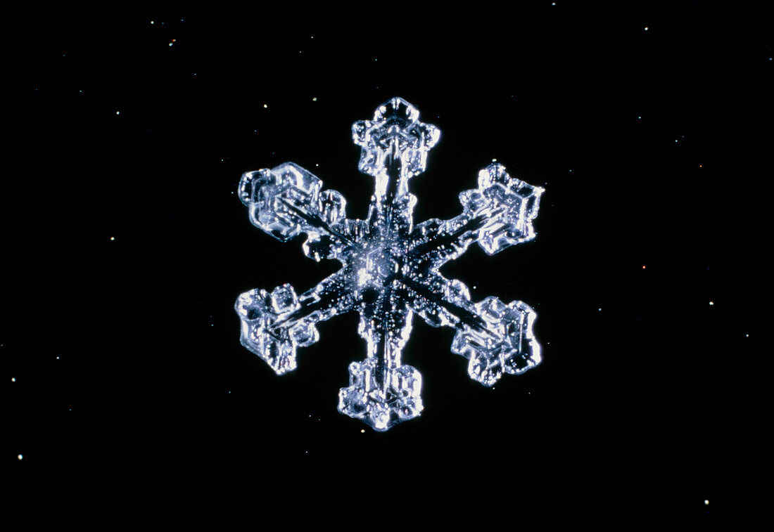 Macrophoto of snow crystal