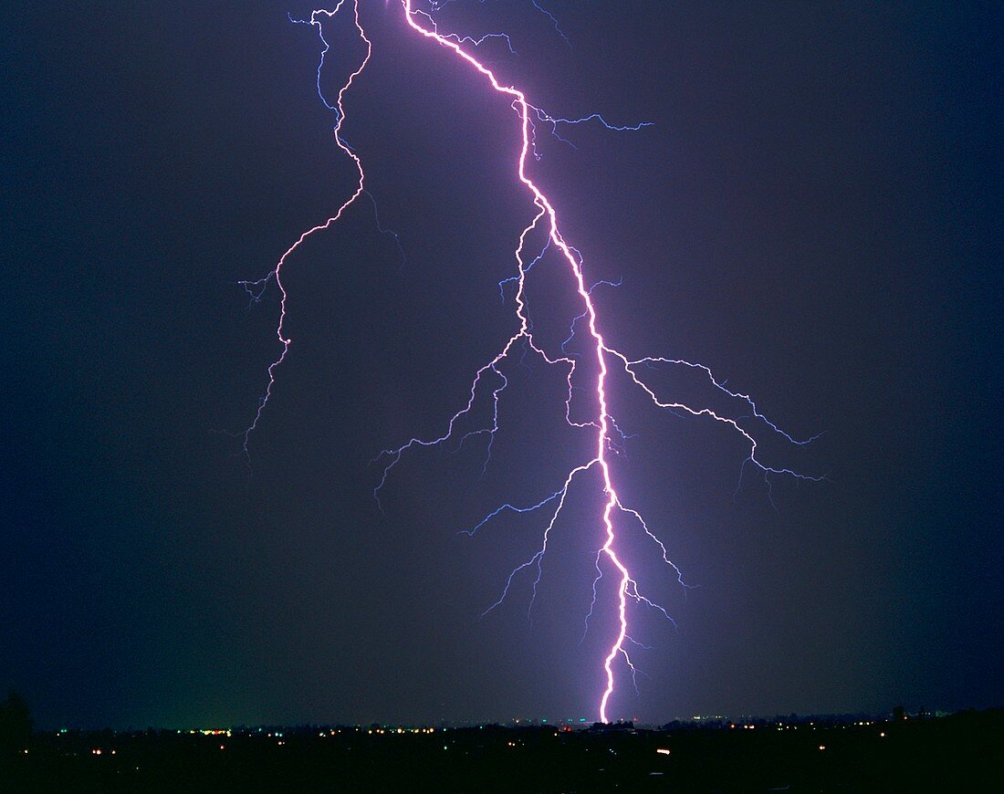 Lightning strike near Tucson,Arizona