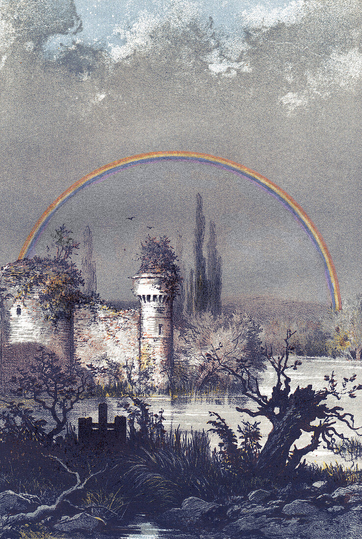 Lunar rainbow,historical artwork