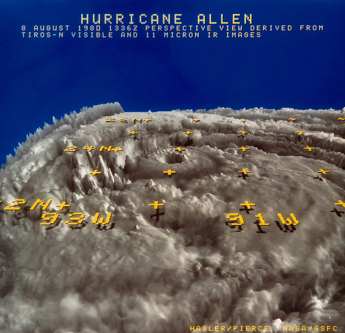 Hurricane Allen in 3-D
