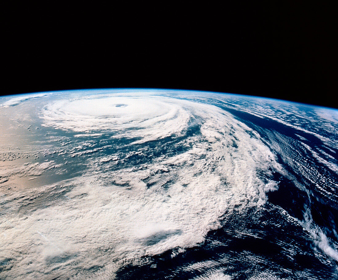 Hurricane Florence from space shuttle