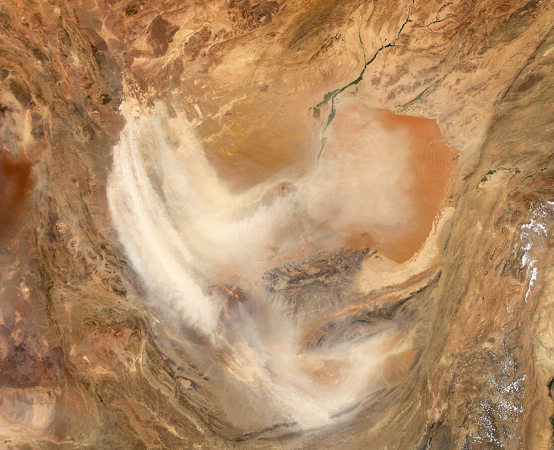 Sand storm over Afghanistan