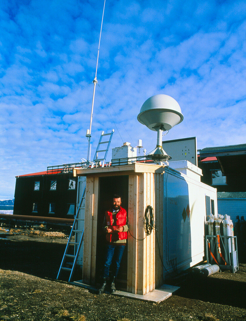 Ozone research station,Kongsforden,Svalbard