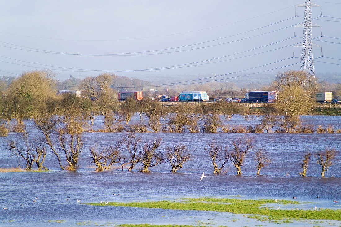 Flooded fields,Carlisle
