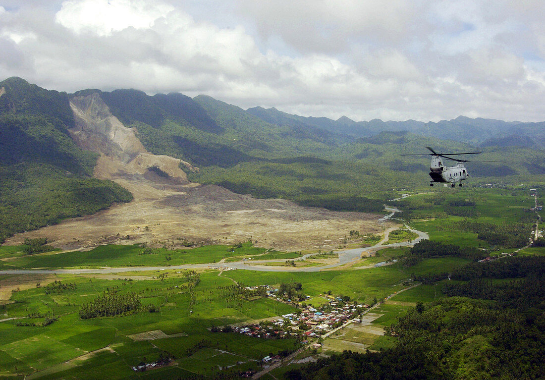 Landslide in Guinsagon,Philippines