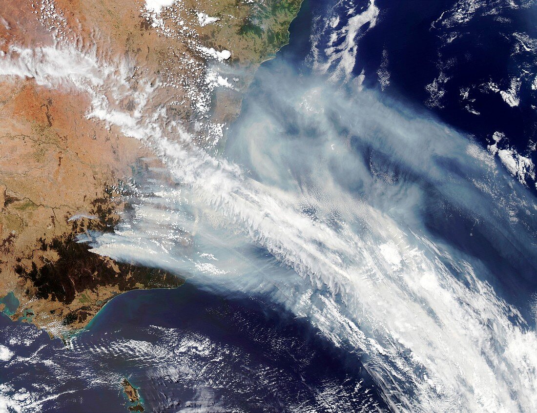 Australian bush fire smoke