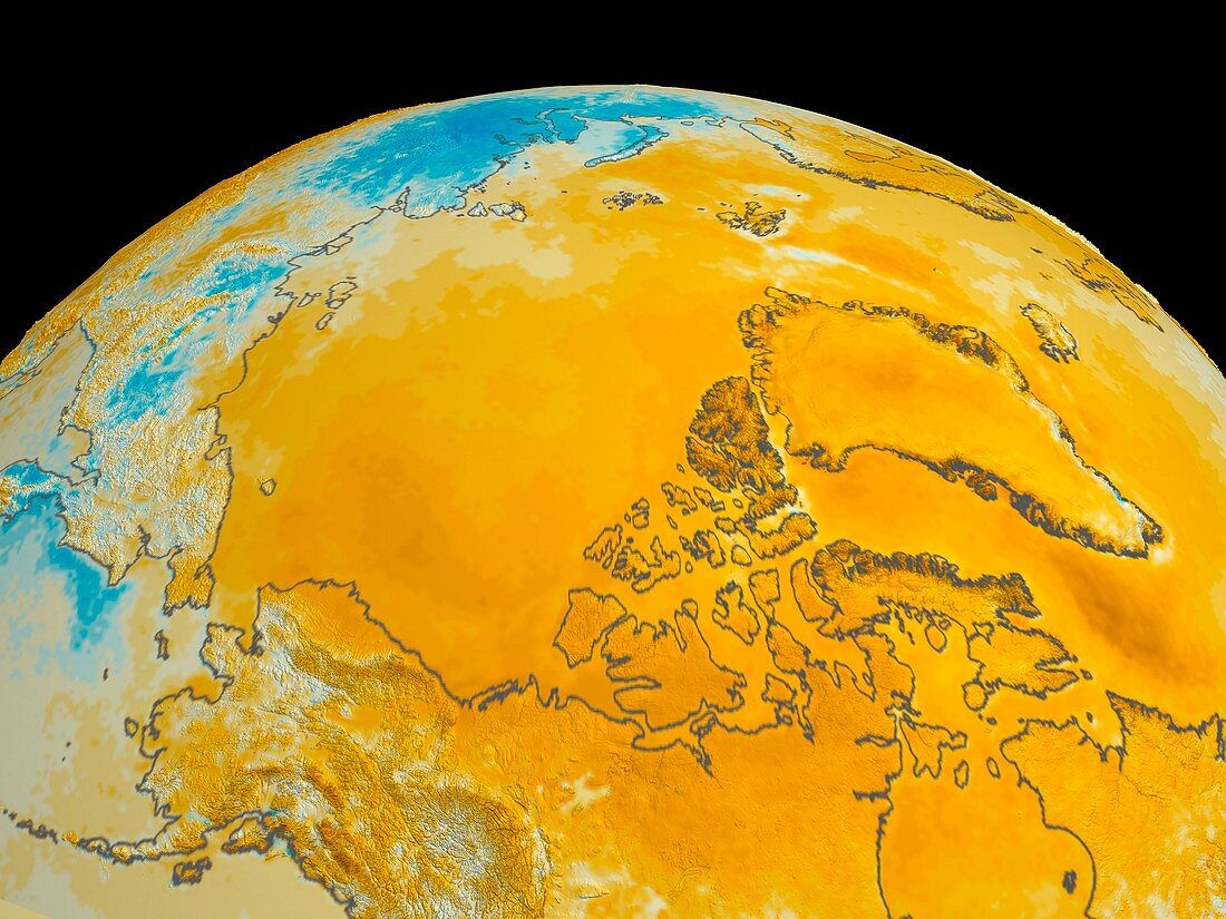 Arctic temperatures,1981-2003