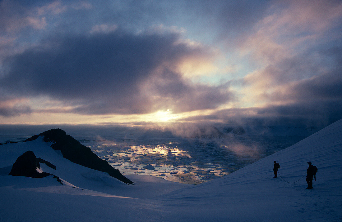 Antarctic climbers