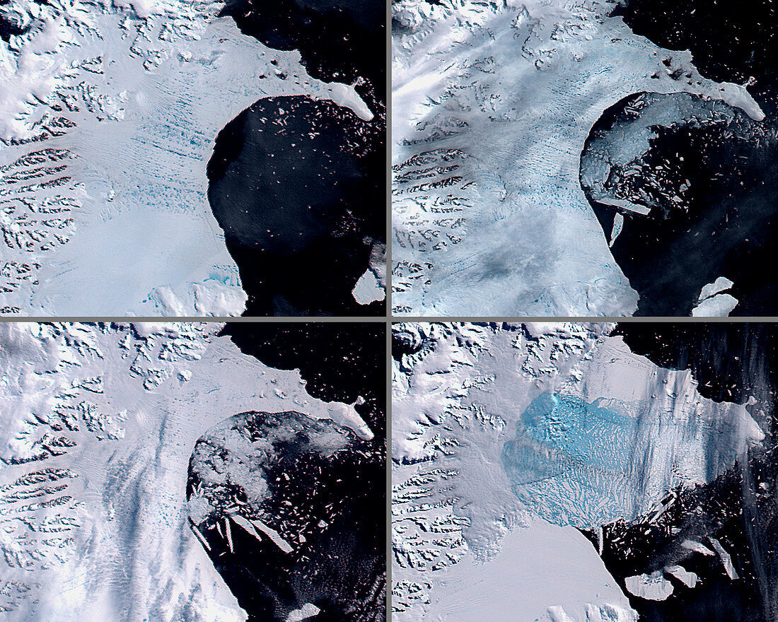 Ice shelf collapse,Antarctica
