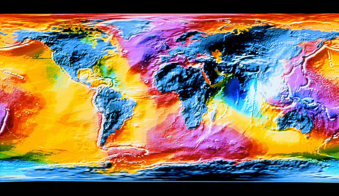 Topography of the world's ocean surface