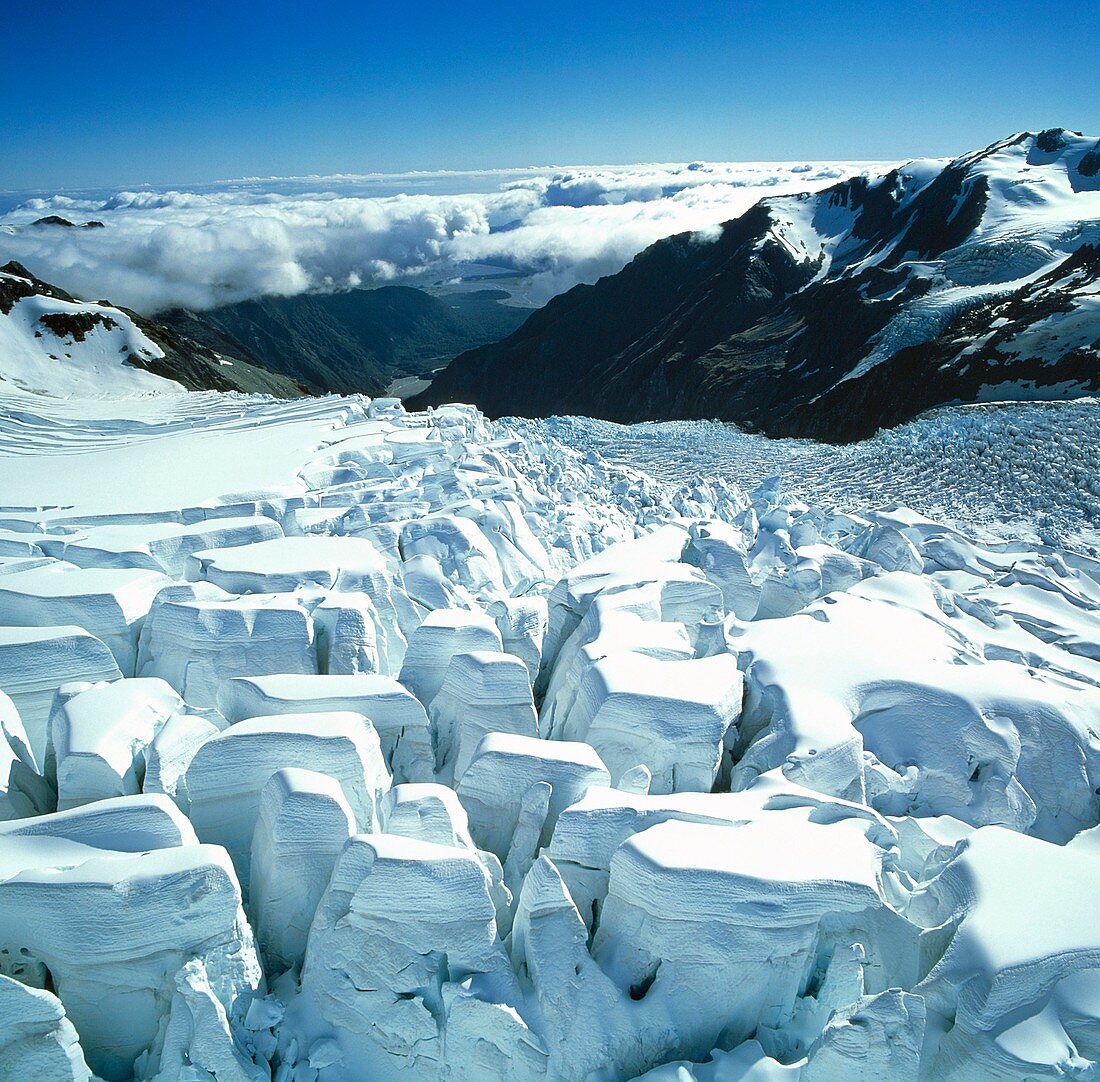 Glacial icefall