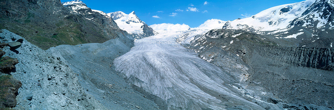 Retreating glacier