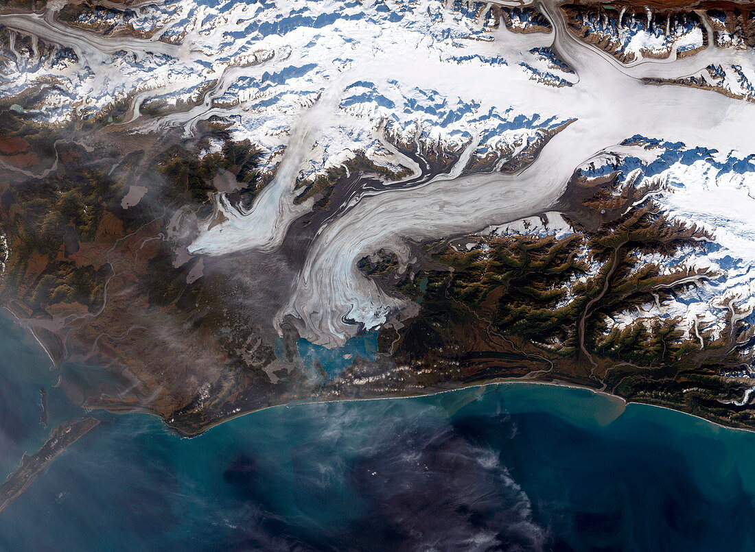 Retreat of the Bering glacier