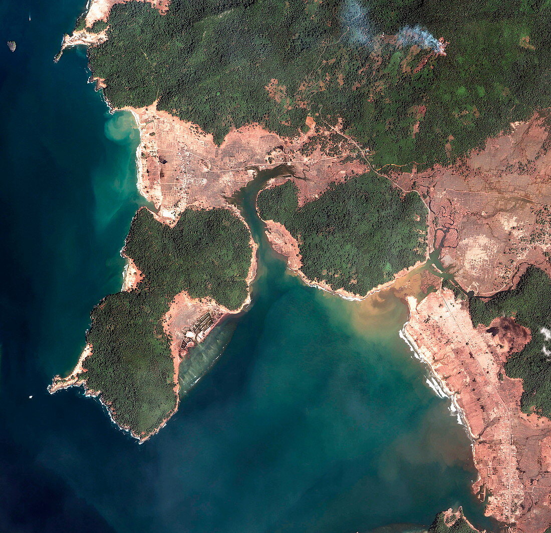 Indonesian coastline,after 2004 tsunami