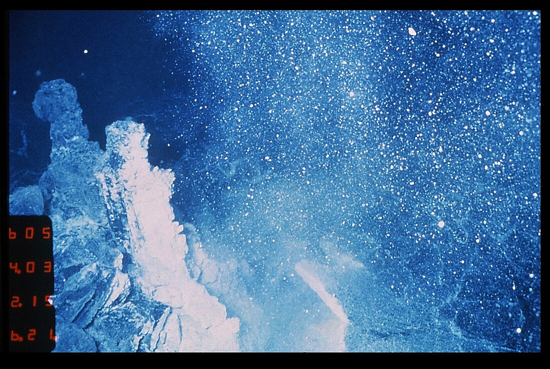 'Snow blower' hydrothermal vent