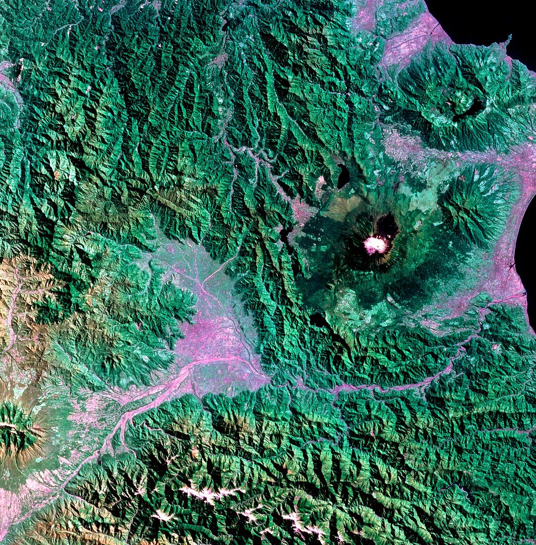 Landsat image of Mount Fuji