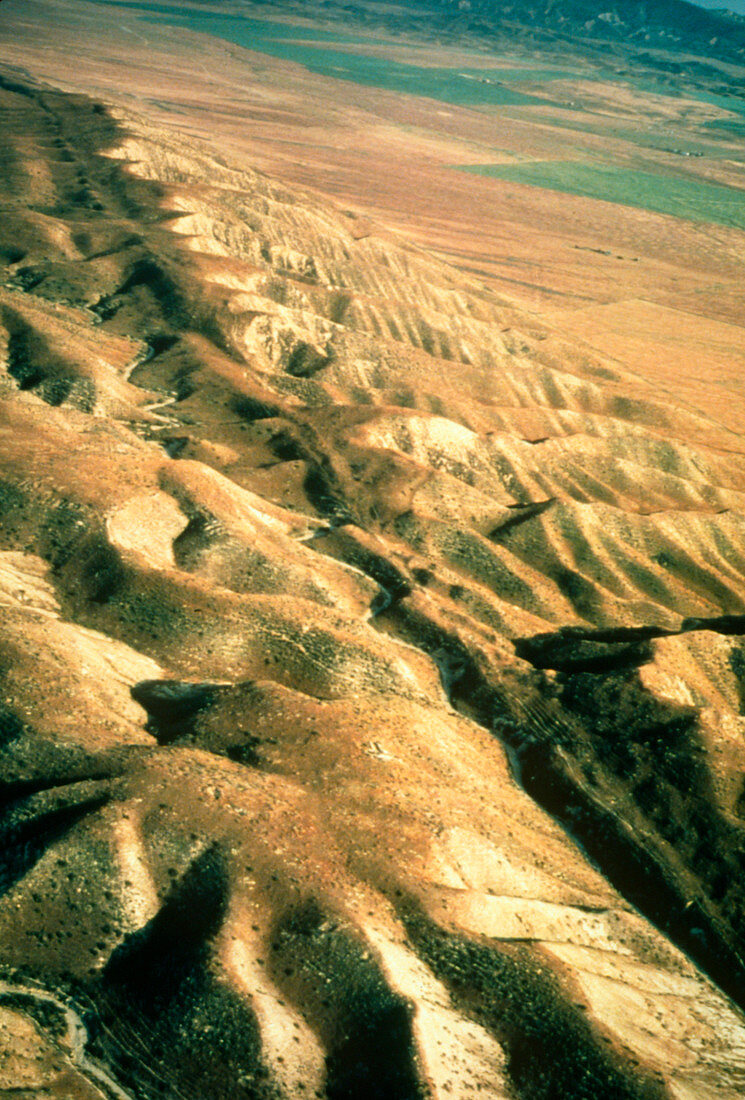 Aerial photograph of San Andreas Fault