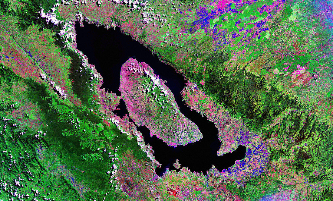 Lake Toba,Indonesia,satellite image