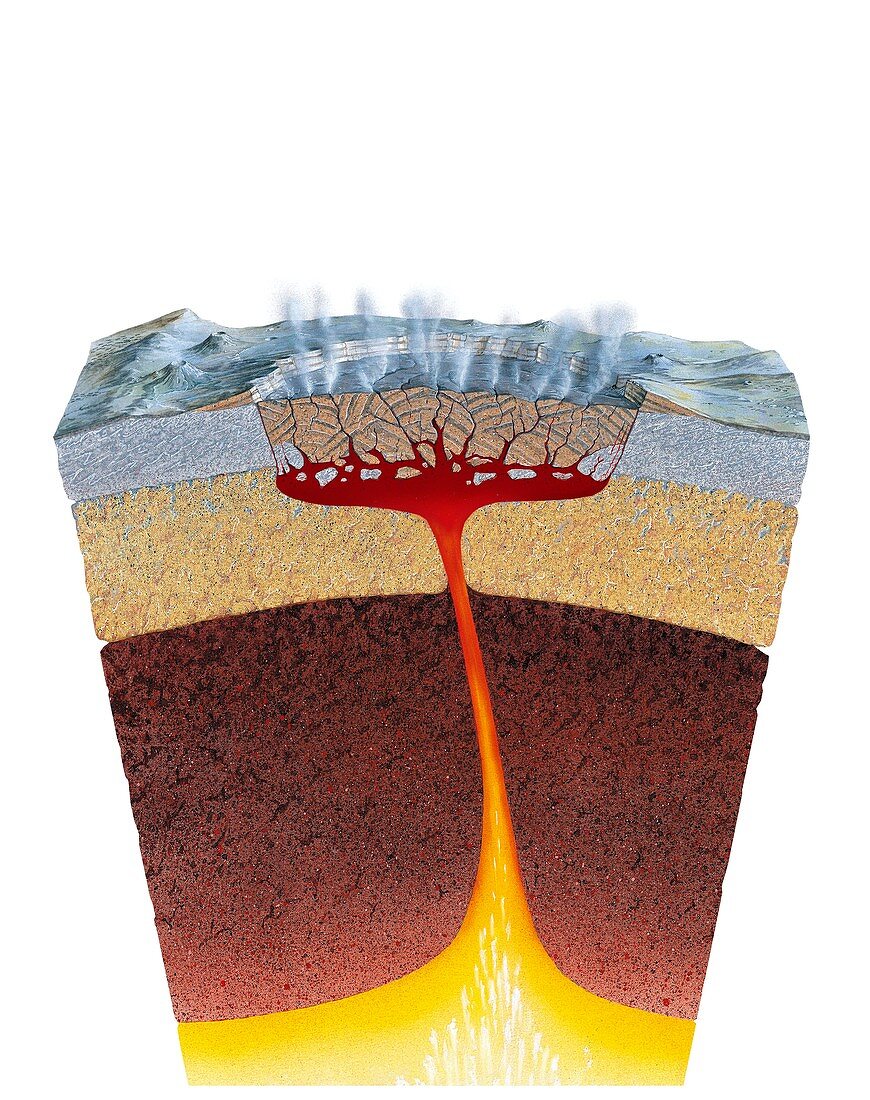 Caldera,computer artwork