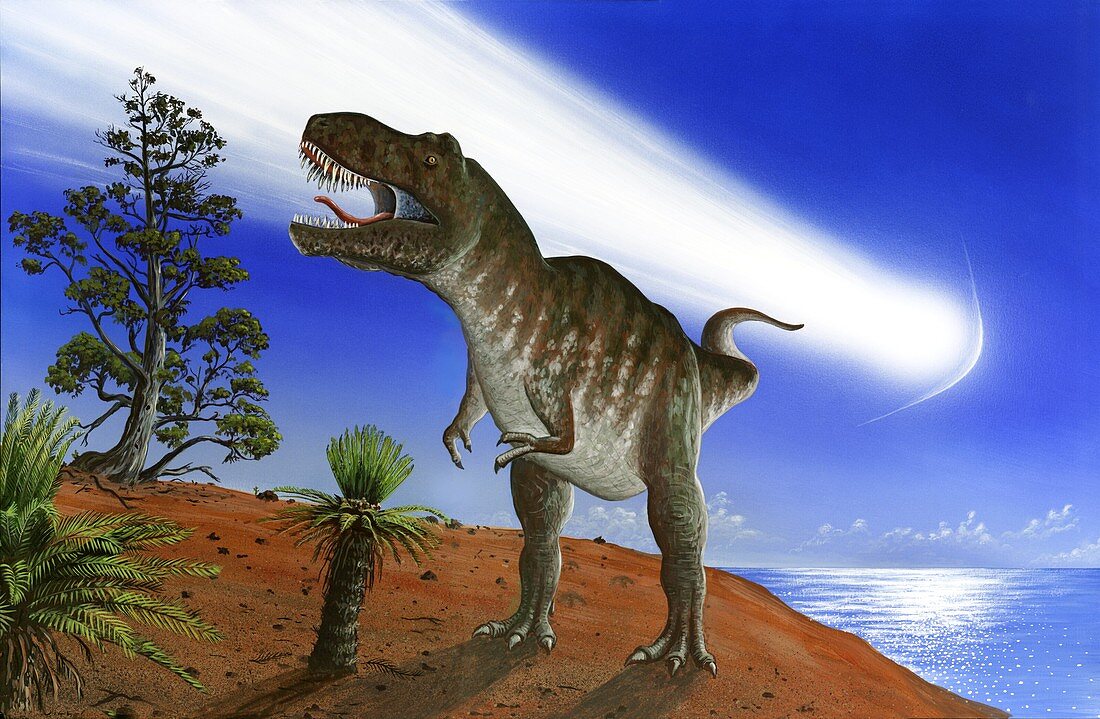 Extinction of the dinosaurs,artwork