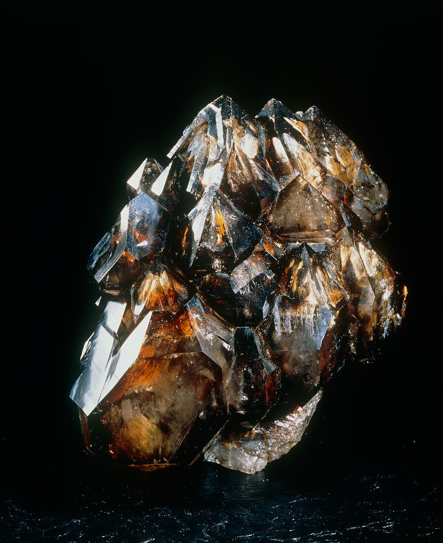 Crystals of smoky quartz
