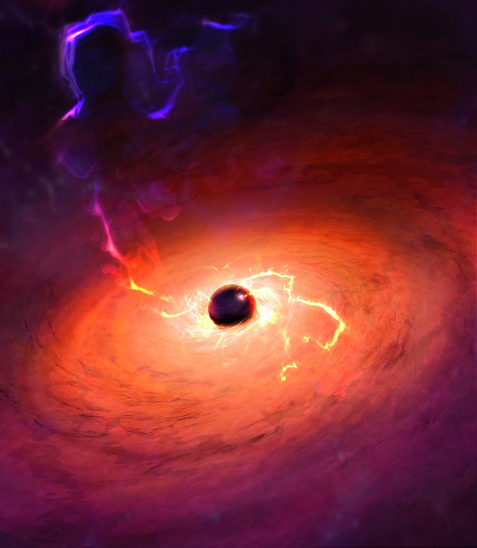 Black Hole Sucking in Gas Clouds