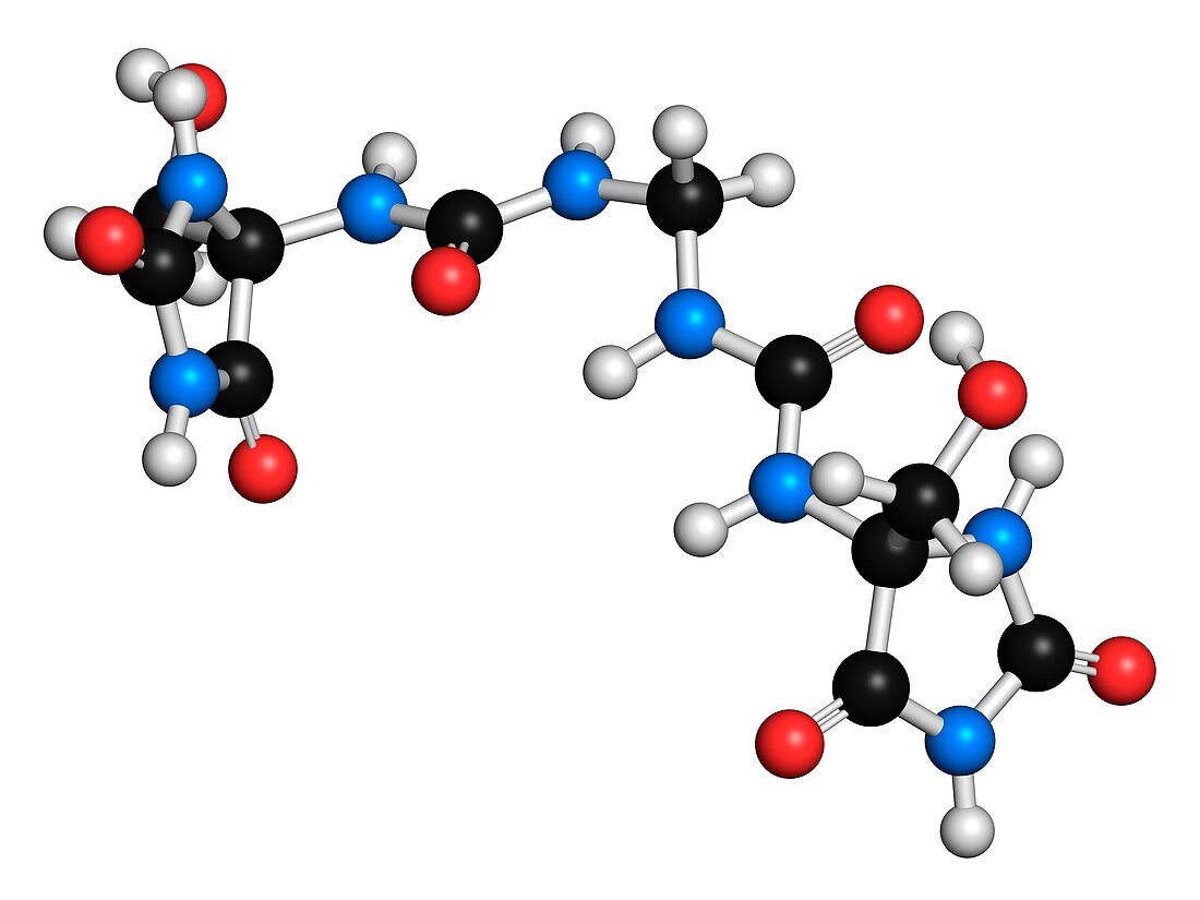 Imidazolidinyl molecule,illustration