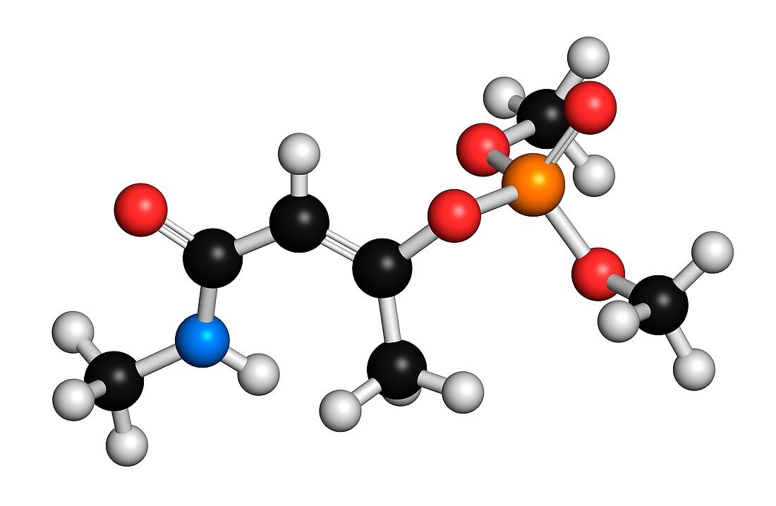 Monocrotophos molecule,illustration