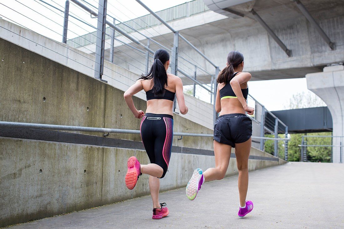 Women running