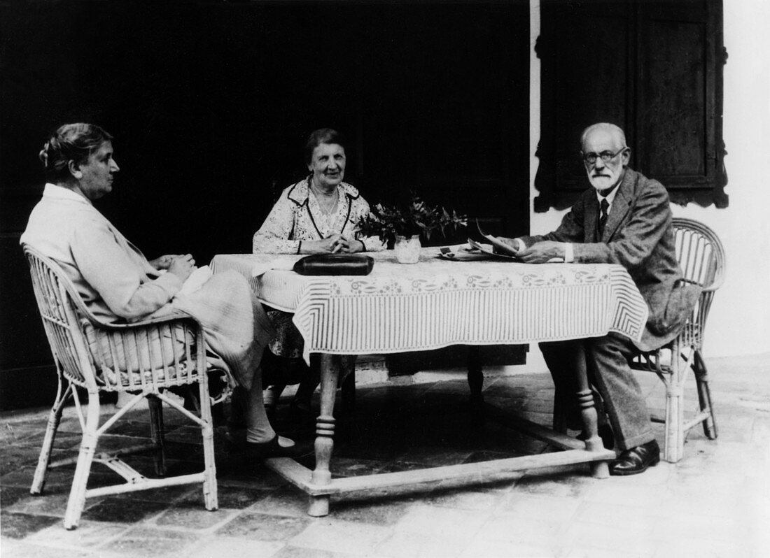 'Minna and Martha Bernays,Sigmund Freud'