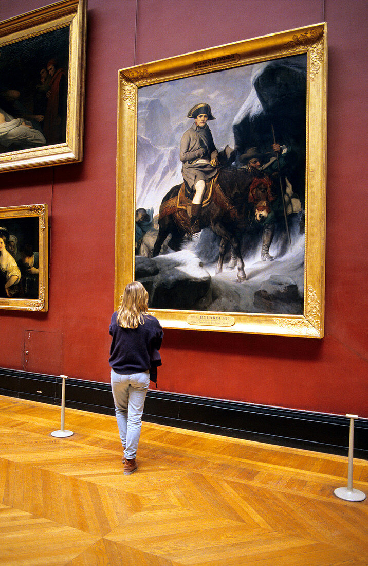 Visitor at the Louvre,Paris