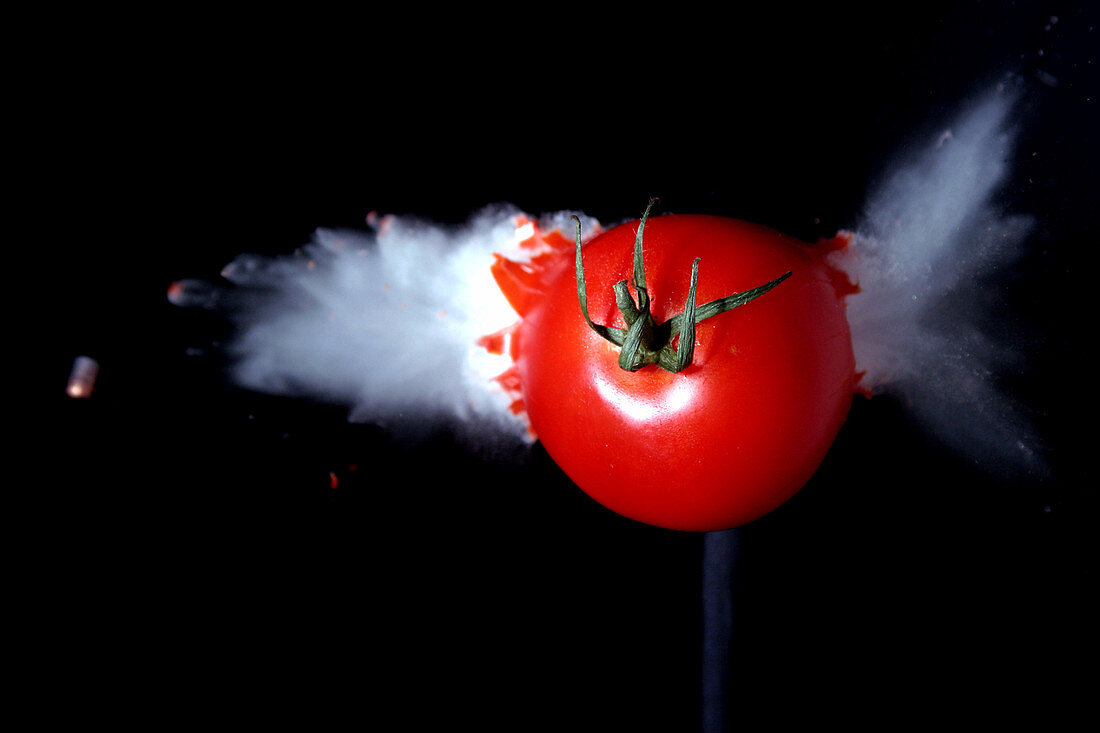 Bullet Hitting a Tomato