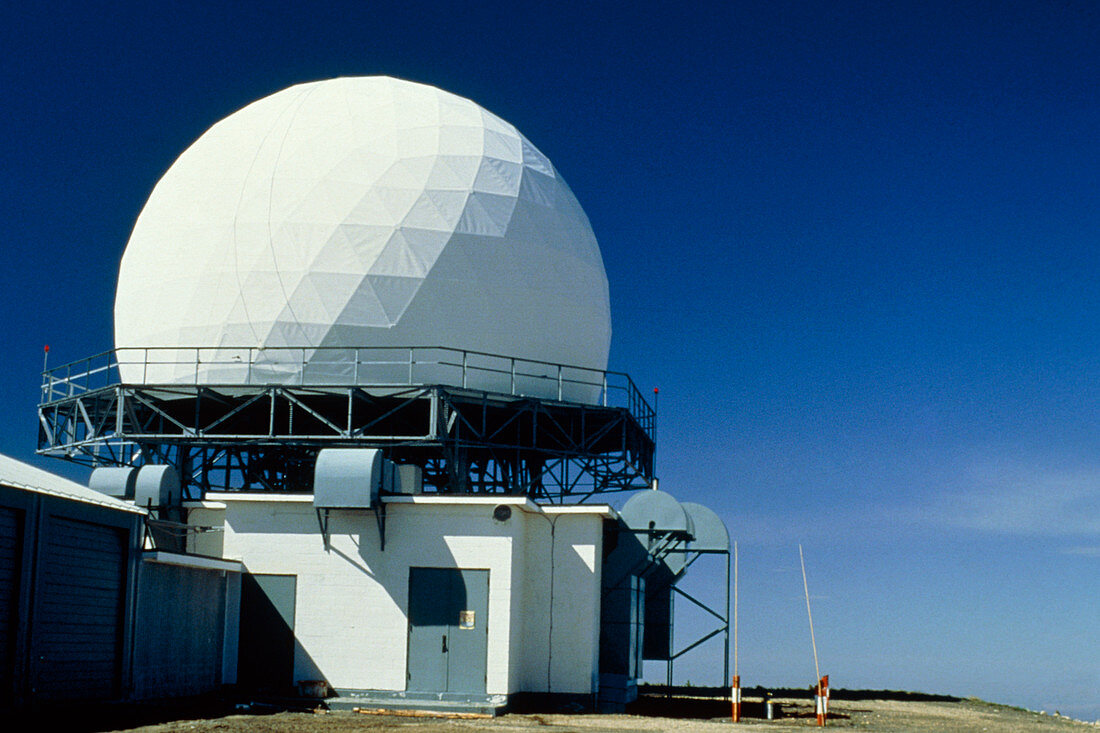 Geodesic radar dome,Snowbank Mt,Idaho