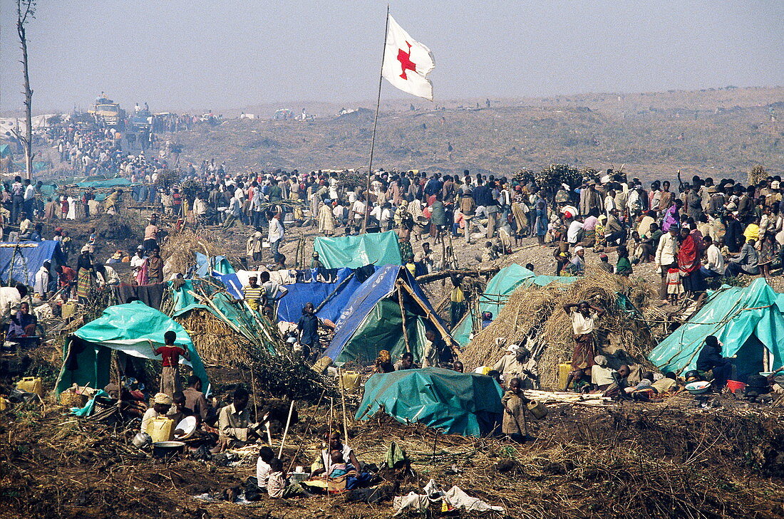 Camp for Rwandan refugees