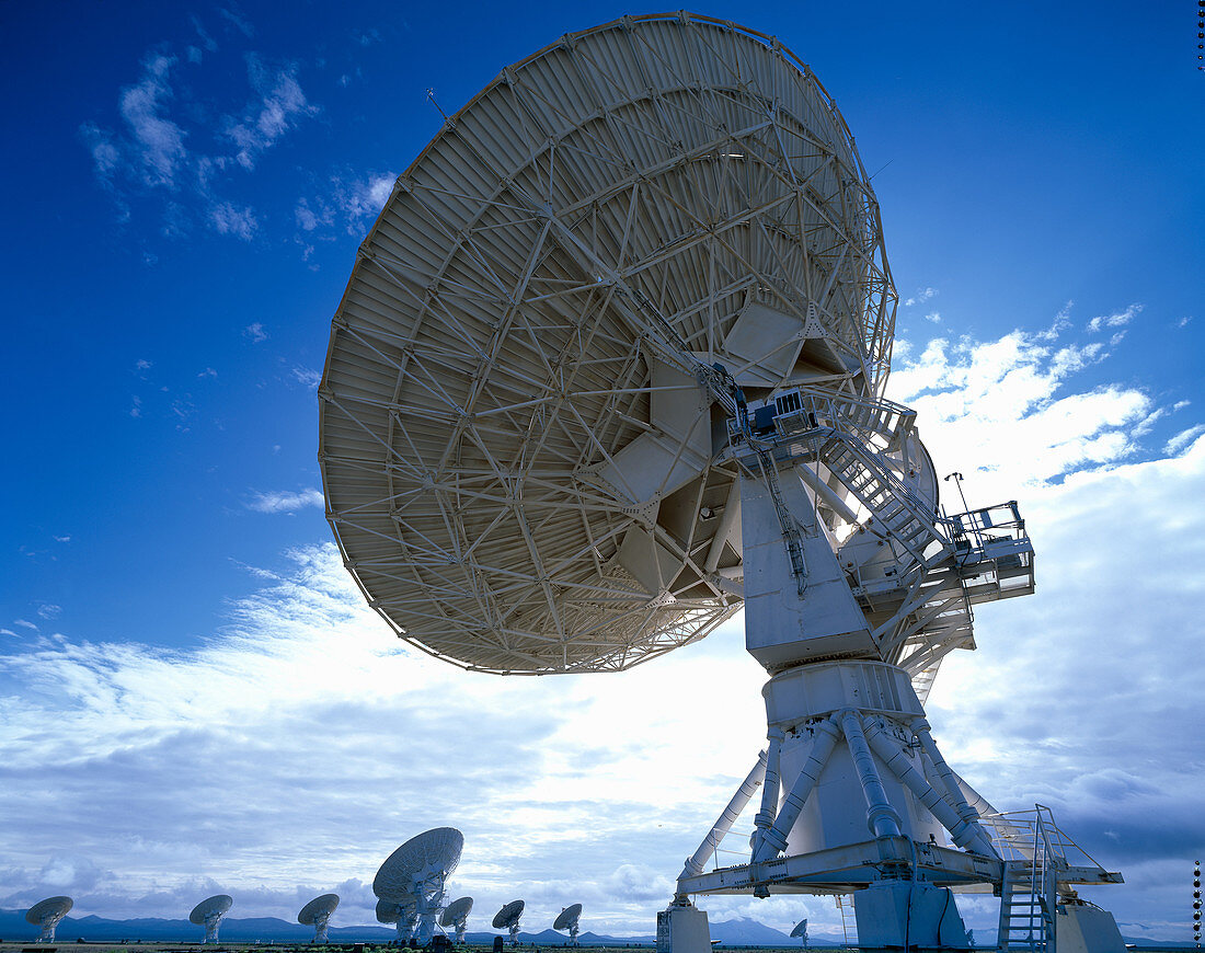 Radio telescopes near Socorro,New Mexico