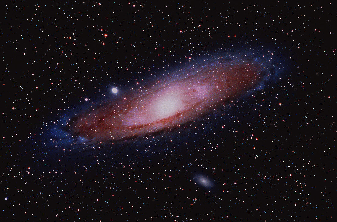 Optical image of the Andromeda galaxy,M31