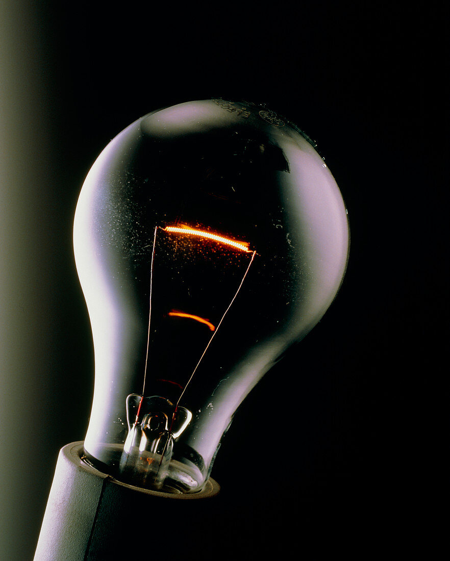 Close-up of a domestic light bulb