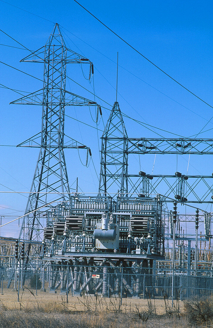 Power sub-station and transformers