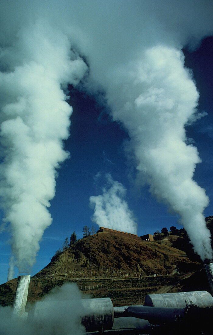 Geothermal power station in California,USA