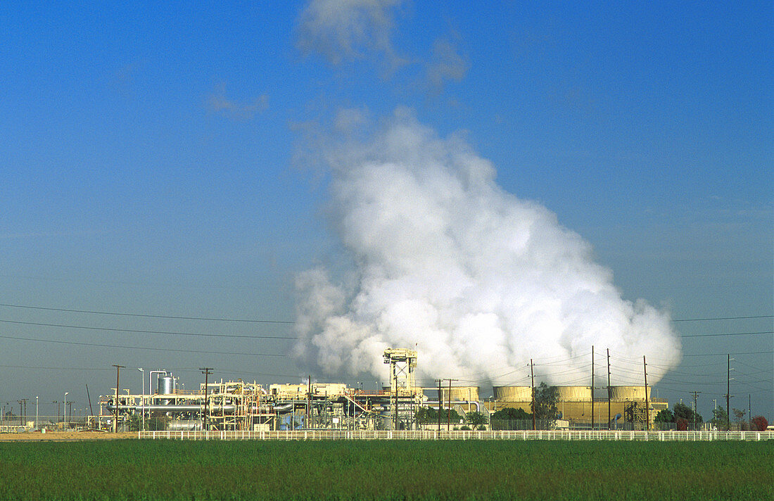 Geothermal plant in the Imperial Valley,CA