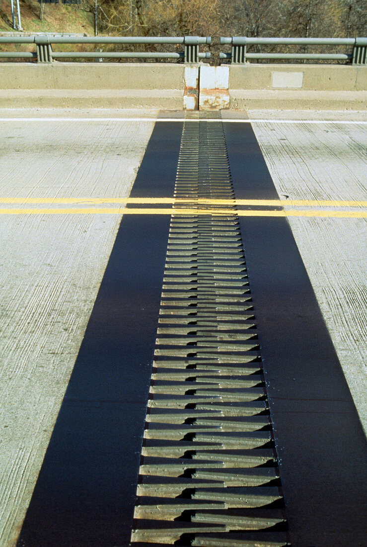 Expansion joint of a bridge