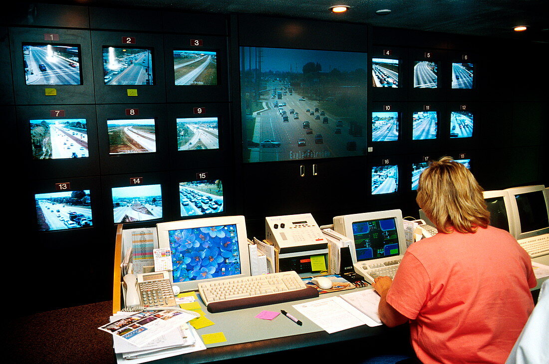 CCTV traffic control room
