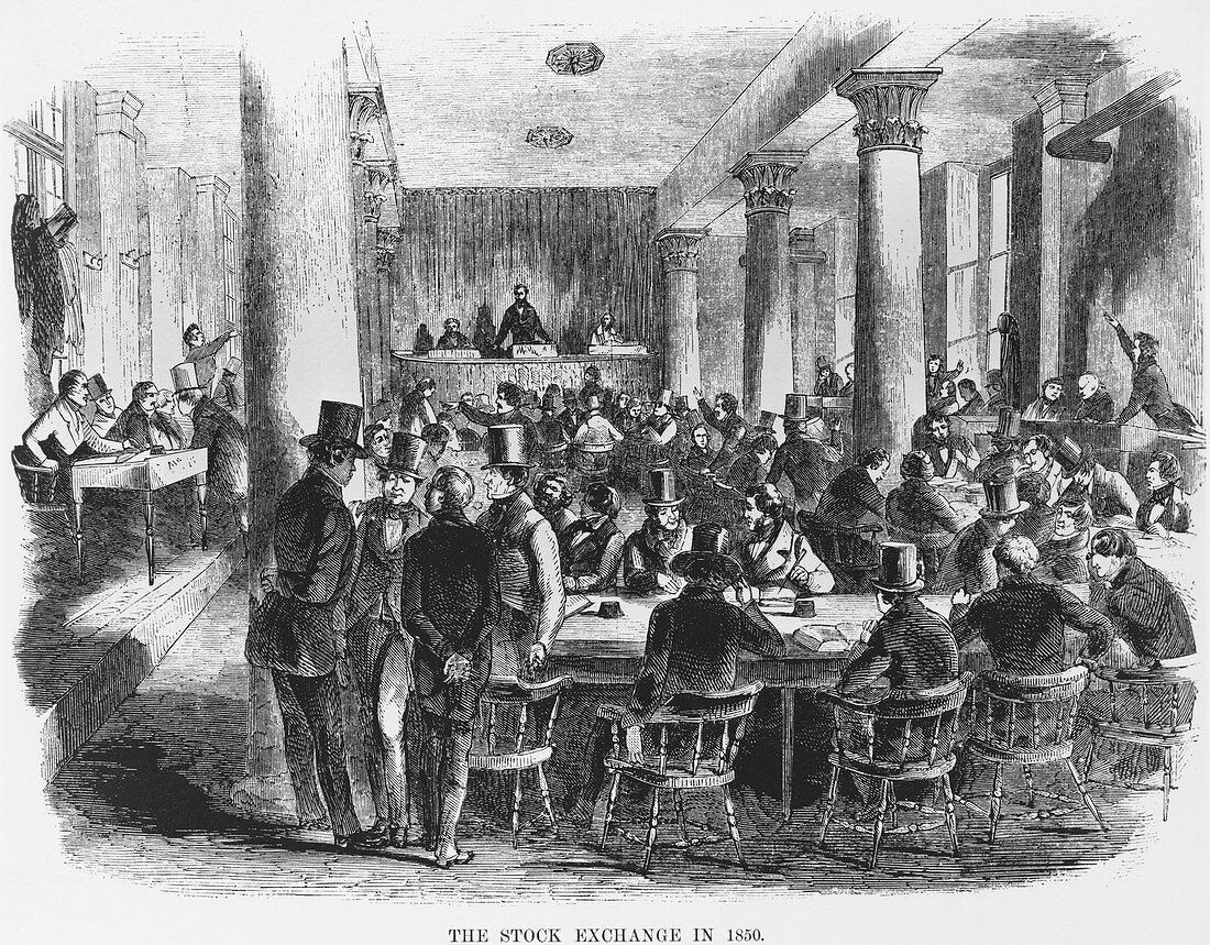 The Stock Exchange in 1850