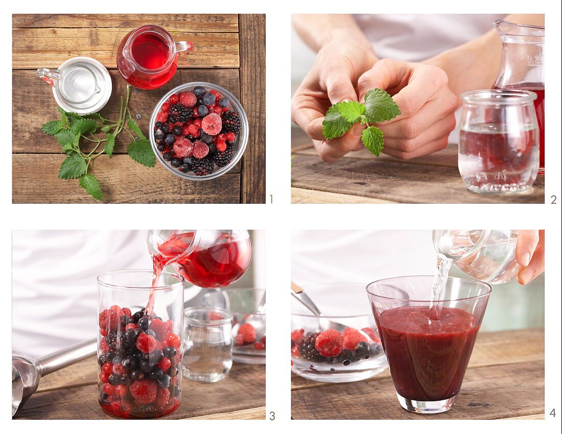 How to prepare a wild berry cocktail with cranberry