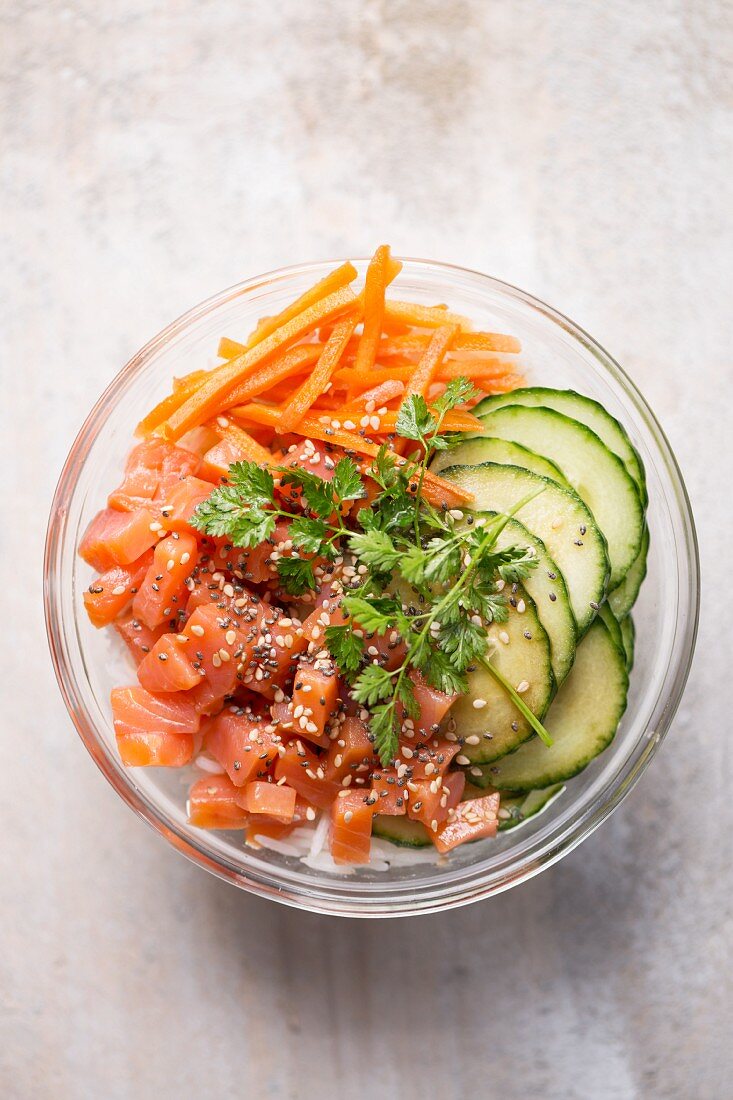 Poke - Hawaiian salmon salad