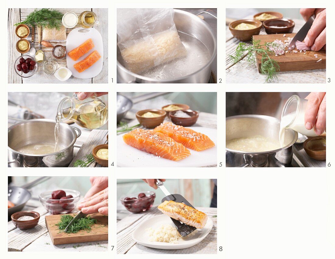How to prepare pan-fried fillets of salmon