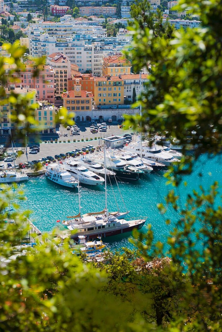 The marina in Nice, France