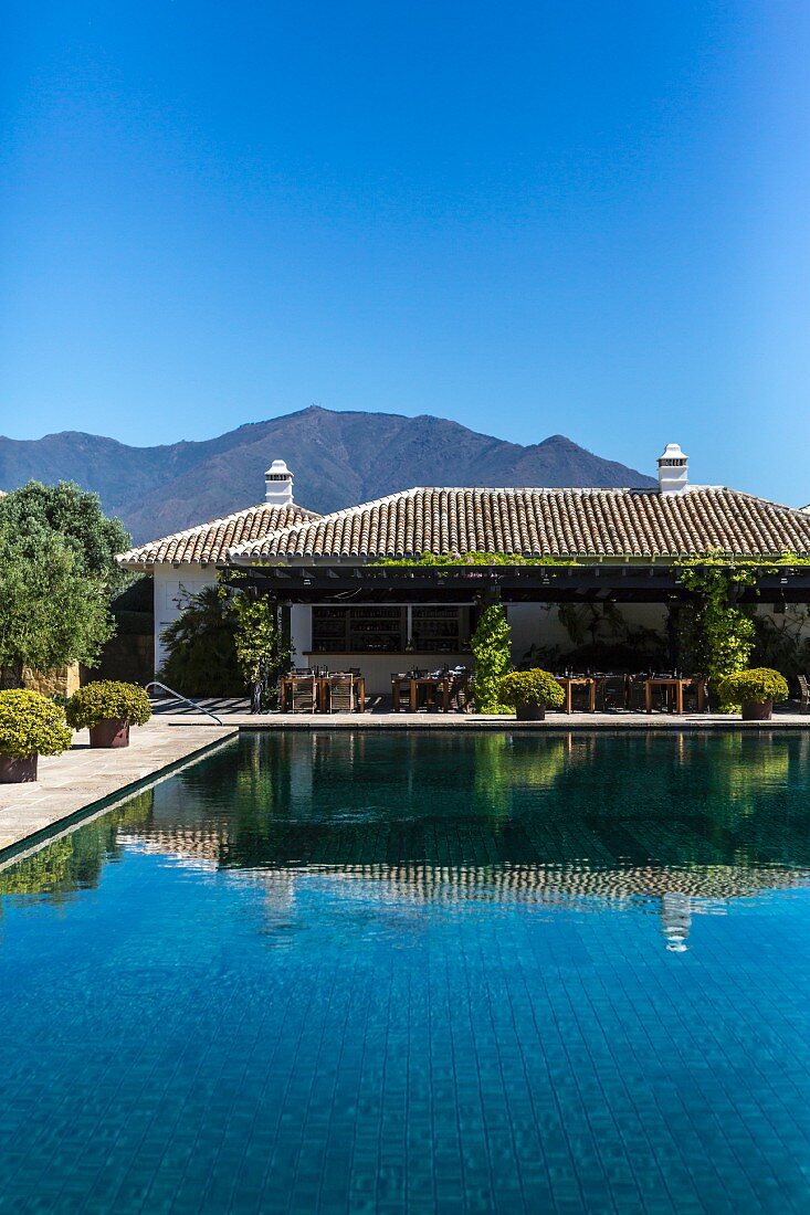 The Finca Cortesin hotel in Casares, Andalusia, Spain