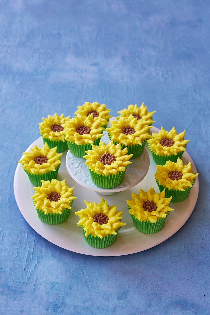 Sonnenblumen-Cupcakes